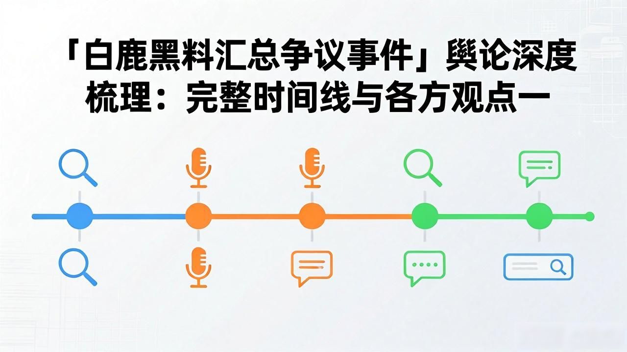 「白鹿黑料汇总争议事件」舆论深度梳理：完整时间线与各方观点一